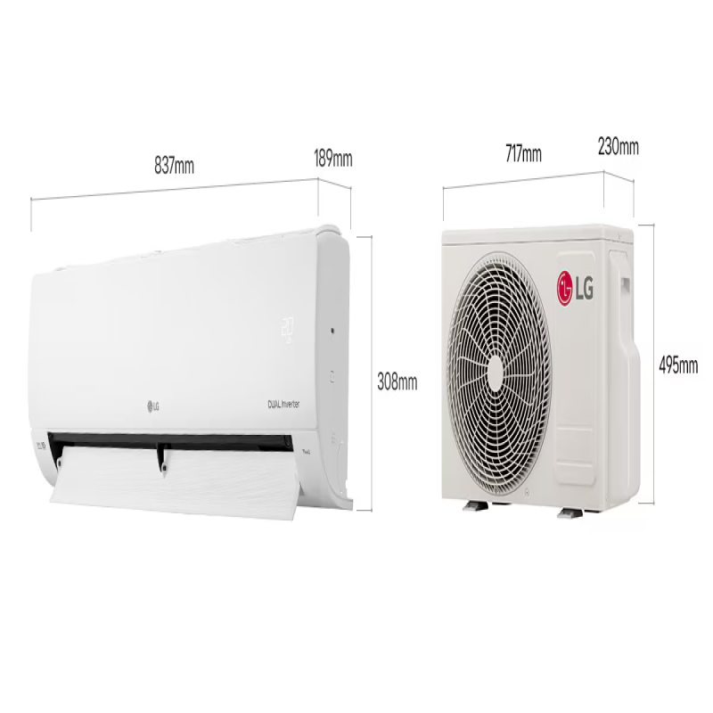 Lg AIRE ACONDICIONADO SPLIT DUAL INVERTER 12000BTU KW MANAGER THINQ M122C31